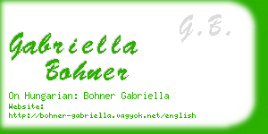 gabriella bohner business card